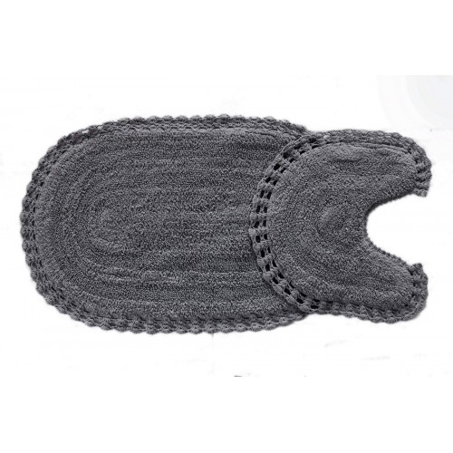 OLIVIA (темно фиолет) набор ковриков для ванной комнаты 60х100 и 50х50см Sofi De MarkO