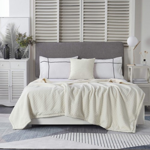 Гранд (молоко) 220х240 Покрывало Трикотаж Sofi De MarkO