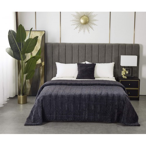 Теодор (антрацит) Покрывало 210х230 Sofi De MarkO