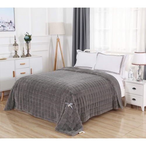 Мадлен (серая) Покрывало 220х240 Sofi De MarkO