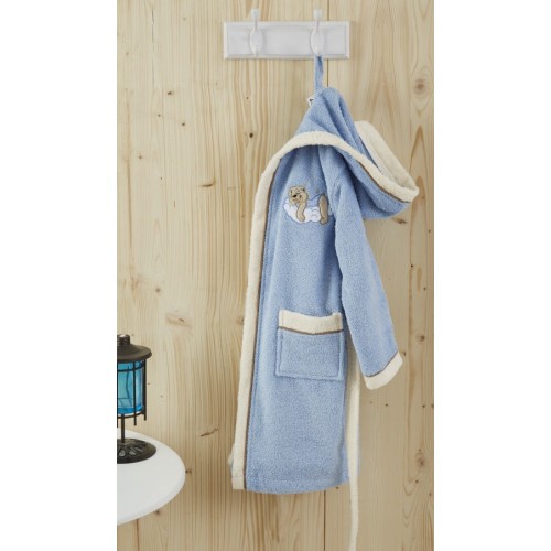 SEVIL (голубой) Халат детский 4-5 года