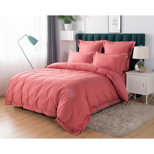 Джонатан (бордо) комплект постельного белья сатин Евро Sofi De MarkO