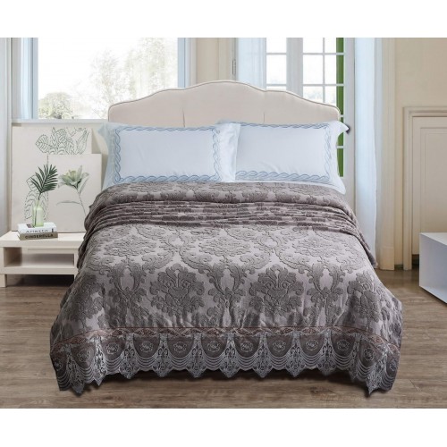 Сюзанна (кофе) 150х200 Покрывало Махровая Sofi De MarkO