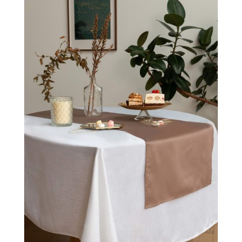 Джинни (белая) Скатерть круглая 160см Sofi De MarkO