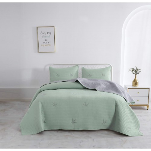 Жаклин (зеленая) Покрывало 230х250