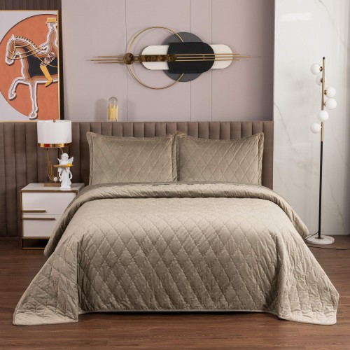 Деметра (капучино) Покрывало 240х260 Sofi De MarkO