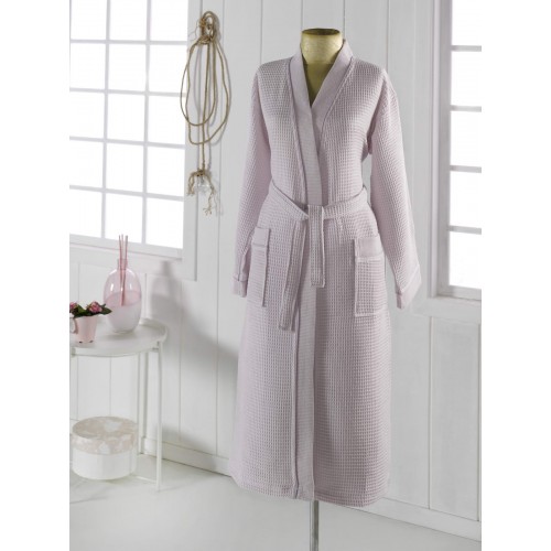 NEVA XL (светло сирень) Халат вафельный кимоно Sofi De MarkO