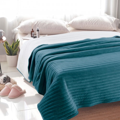 Либерти (синий) Покрывало 220х240 Sofi De MarkO