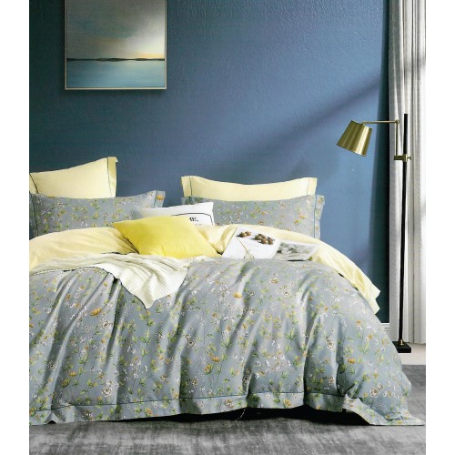 Риана (голубая) КПБ сатин Евро