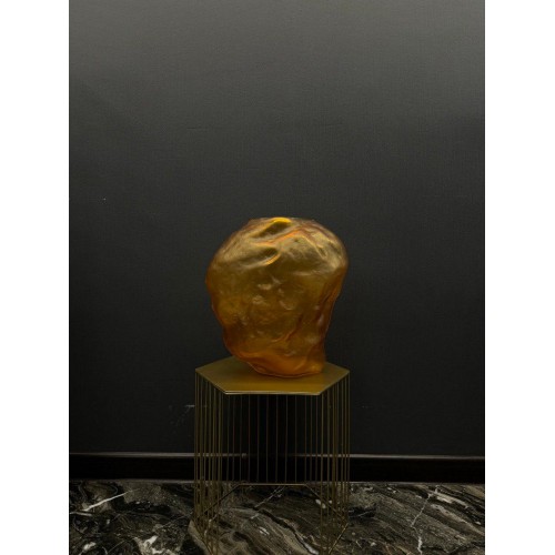 Паскаль (янтарь) Ваза стеклянная матовая 36х23х39см Sofi De MarkO