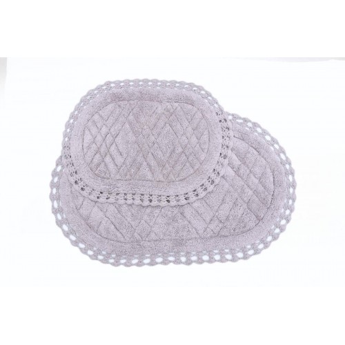 RACHEL (мокко) набор ковриков для ванной кружевной 60х100 и 50х70 Sofi De MarkO