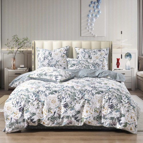 Монпелье (зеленый) комплект постельного белья сатин Евро Sofi De MarkO