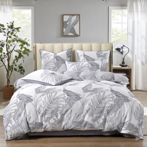 Агнес (серая) комплект постельного белья сатин 7Е Sofi De MarkO