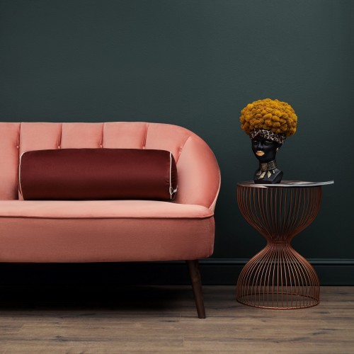 Блейк (бордо) Подушка-валик 50х18х18 Sofi De MarkO