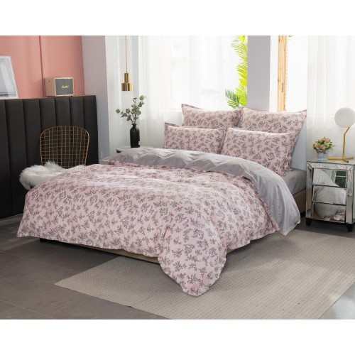 Валентина (персик) комплект постельного белья сатин Евро Sofi De MarkO