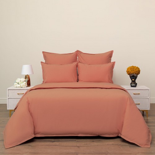 Саммер (кирпичный) комплект постельного белья Евро Sofi De MarkO