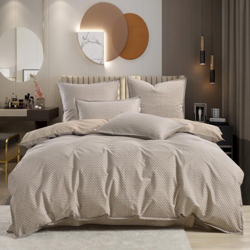 Ахиллес (беж) комплект постельного белья сатин 7Е Sofi De MarkO