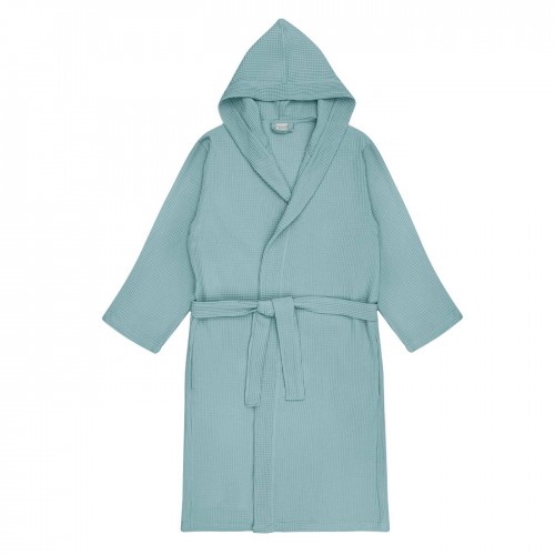 Naomi (ментол) S (р.52-54) Халат вафельный с капюшоном Sofi De MarkO