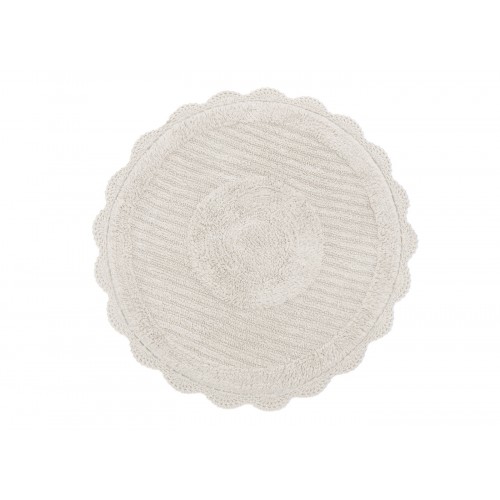LAURA (крем) Коврик для ванной кружевной 75х75 Sofi De MarkO
