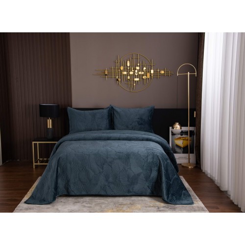 Ноэль (синий) Покрывало 240х260 Sofi De MarkO