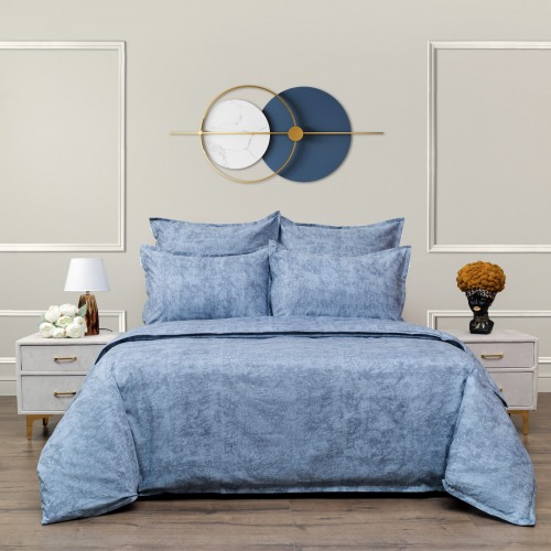 Стефани (синий) комплект постельного белья сатин 7Е Sofi De MarkO