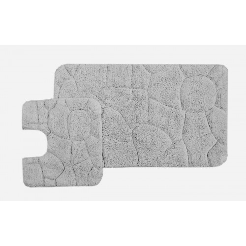 Moretto (серый) набор ковриков для ванной комнаты 60х100 и 50х50см Sofi De MarkO