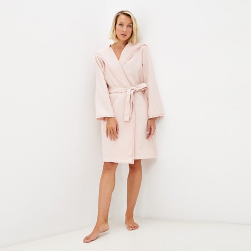 Селеста (розовый) S Халат вафельный с капюшоном Sofi De MarkO