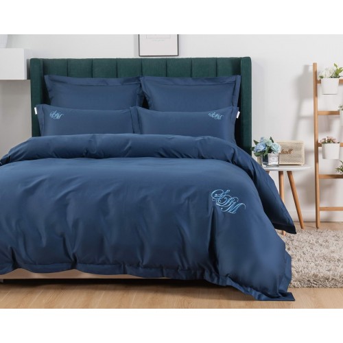 Джонатан (сапфир) комплект постельного белья сатин Евро Sofi De MarkO