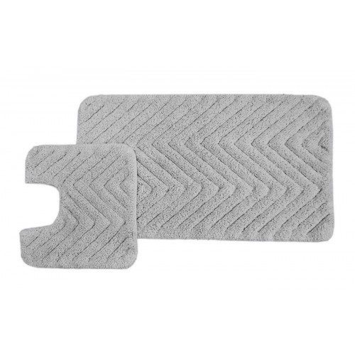Vittorio (серый) набор ковриков для ванной комнаты 60х100 и 50х50см Sofi De MarkO