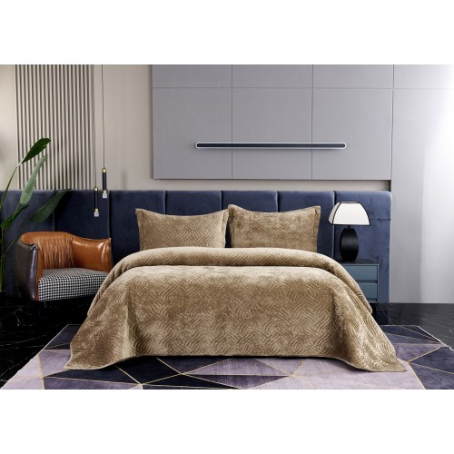 Деварта (капучино) Покрывало 160х220 Sofi De MarkO