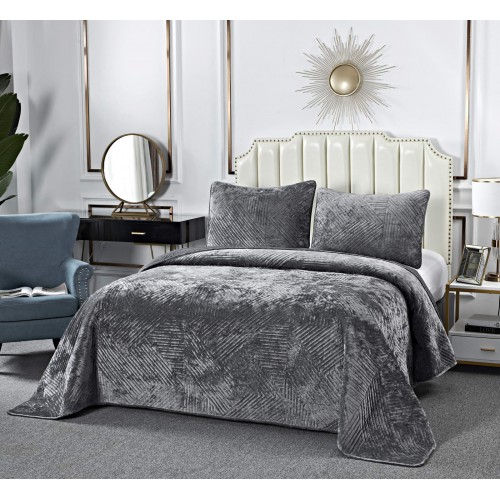 Патрисия (серая 1) Покрывало 160х220 Sofi De MarkO