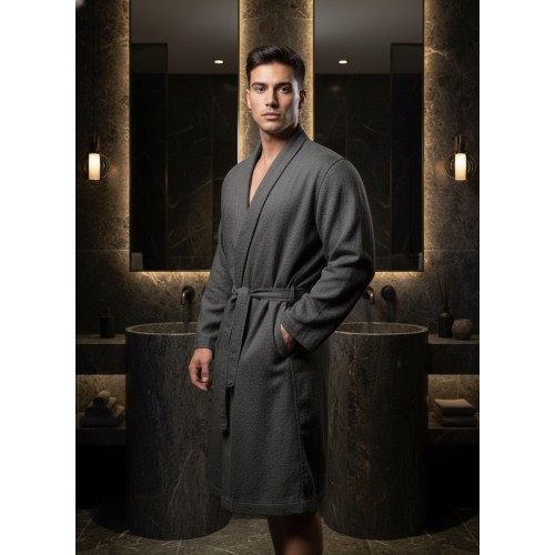 Дориан (антрацит) 4XL-5XL Мужской Халат