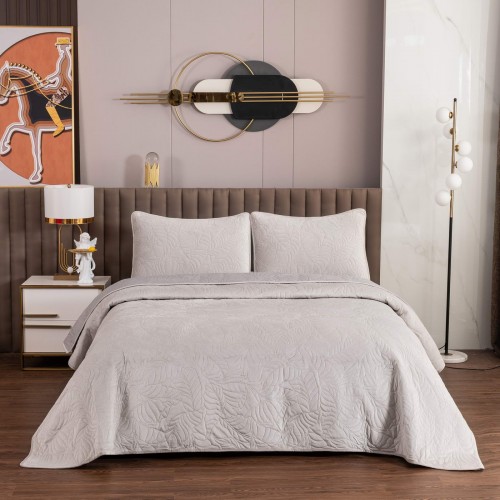 Мелисса (светло серая) Покрывало 240х260 Sofi De MarkO