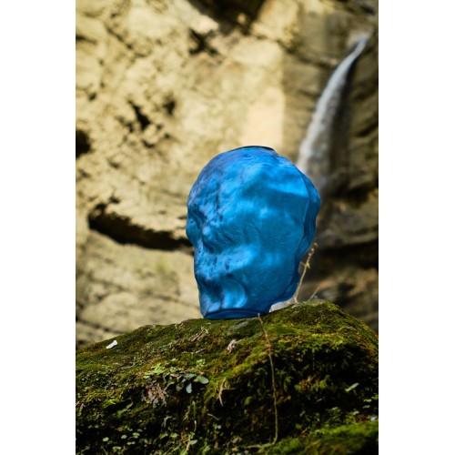 Паскаль (синий) Ваза стеклянная матовая 36х23х39см Sofi De MarkO