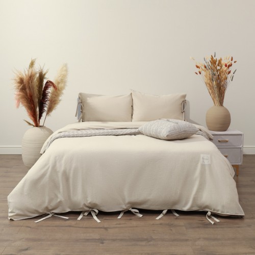 Аредель (экрю) комплект постельного белья Евро Sofi De MarkO