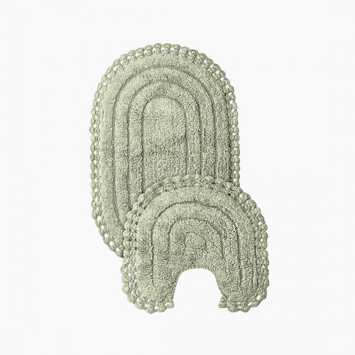 SELENA (оливковый) набор ковриков для ванной комнаты 60х100 и 50х50см Sofi De MarkO