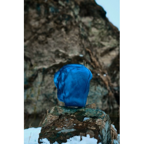 Паскаль (синий) Ваза стеклянная матовая 33.5х23х30.5см Sofi De MarkO