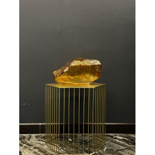 Ирен (янтарь) Ваза стеклянная 32х14х17см Sofi De MarkO