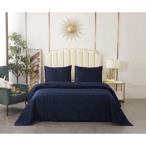 Себастьян (синее) Покрывало 230х250 Sofi De MarkO