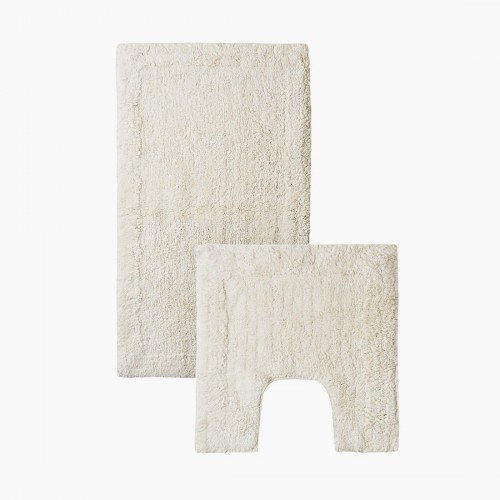 LUNA (крем) набор ковриков для ванной комнаты 60х100 и 50х50 Sofi De MarkO