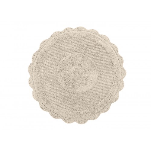 LAURA (беж) Коврик для ванной кружевной 75х75 Sofi De MarkO