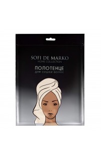Beatrice (крем) полотенце для сушки волос 26х58см Sofi De Marko