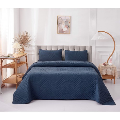 Мориц (синий) Покрывало 230х250 Sofi De MarkO