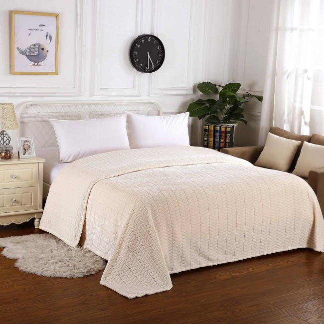 Орфей (молоко) Покрывало 160х220 Sofi De MarkO