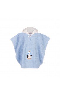 Рико (голубое) 64х50 детский полотенце Пончо Sofi De MarkO