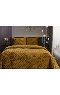 Натаниэль (горчичный) Покрывало 240х260 Sofi De MarkO