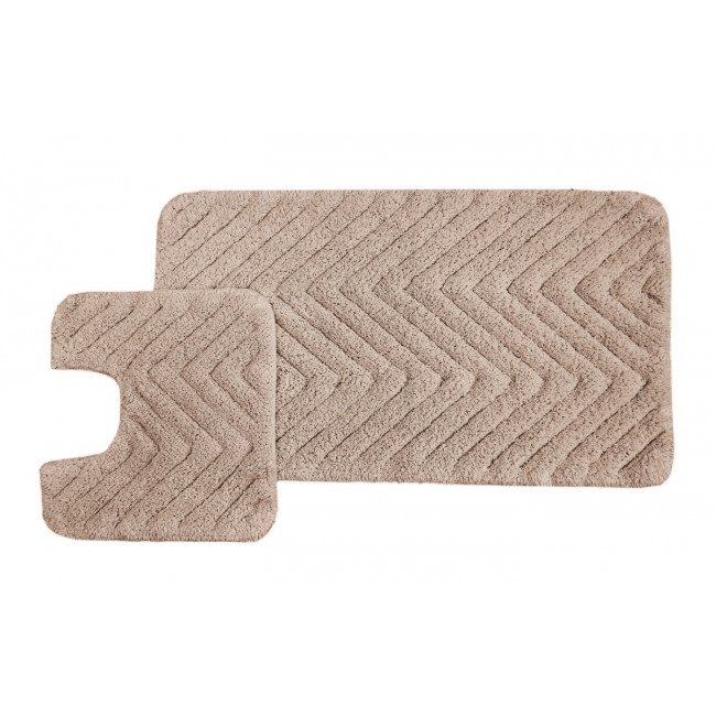 Vittorio (миндаль) набор ковриков для ванной комнаты 60х100 и 50х50см Sofi De MarkO