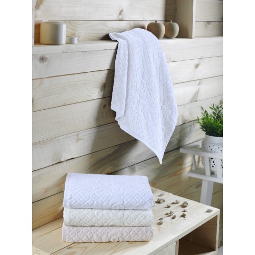 DIVA (белая) 50х90 Полотенце Жаккард Sofi De MarkO