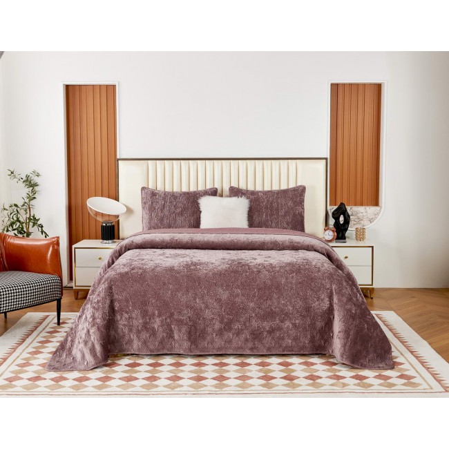 Розалин (пепел роза) Покрывало 240х260 Sofi De MarkO