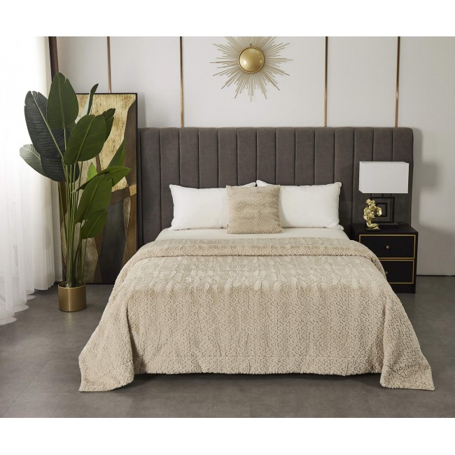 Теодор (беж) Покрывало 210х230 Sofi De MarkO Теодор (беж) Покрывало 210х230 Sofi De MarkO